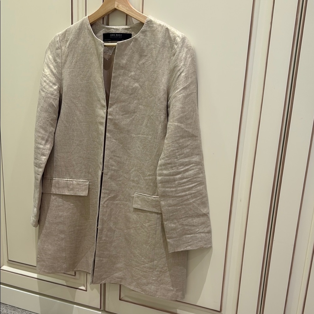 Zara Basic Collection Cream Blouse